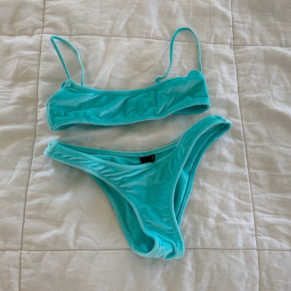 Velvet Bikini Teal Triangl Bikini Bikinis Like Triangl MICA NAVI